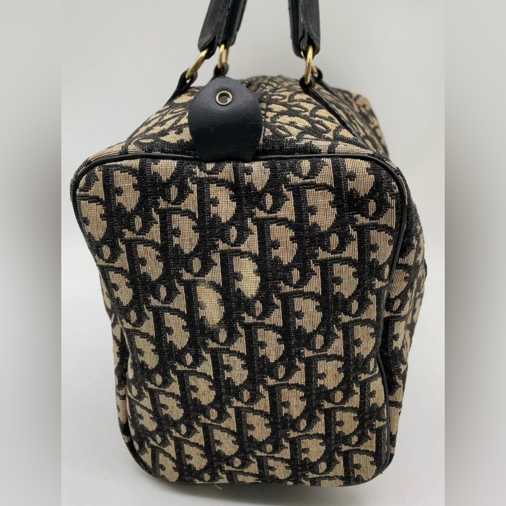 Dior trotter monogram Black and Cream Patterned Travel Bag - Picture 9 of 13